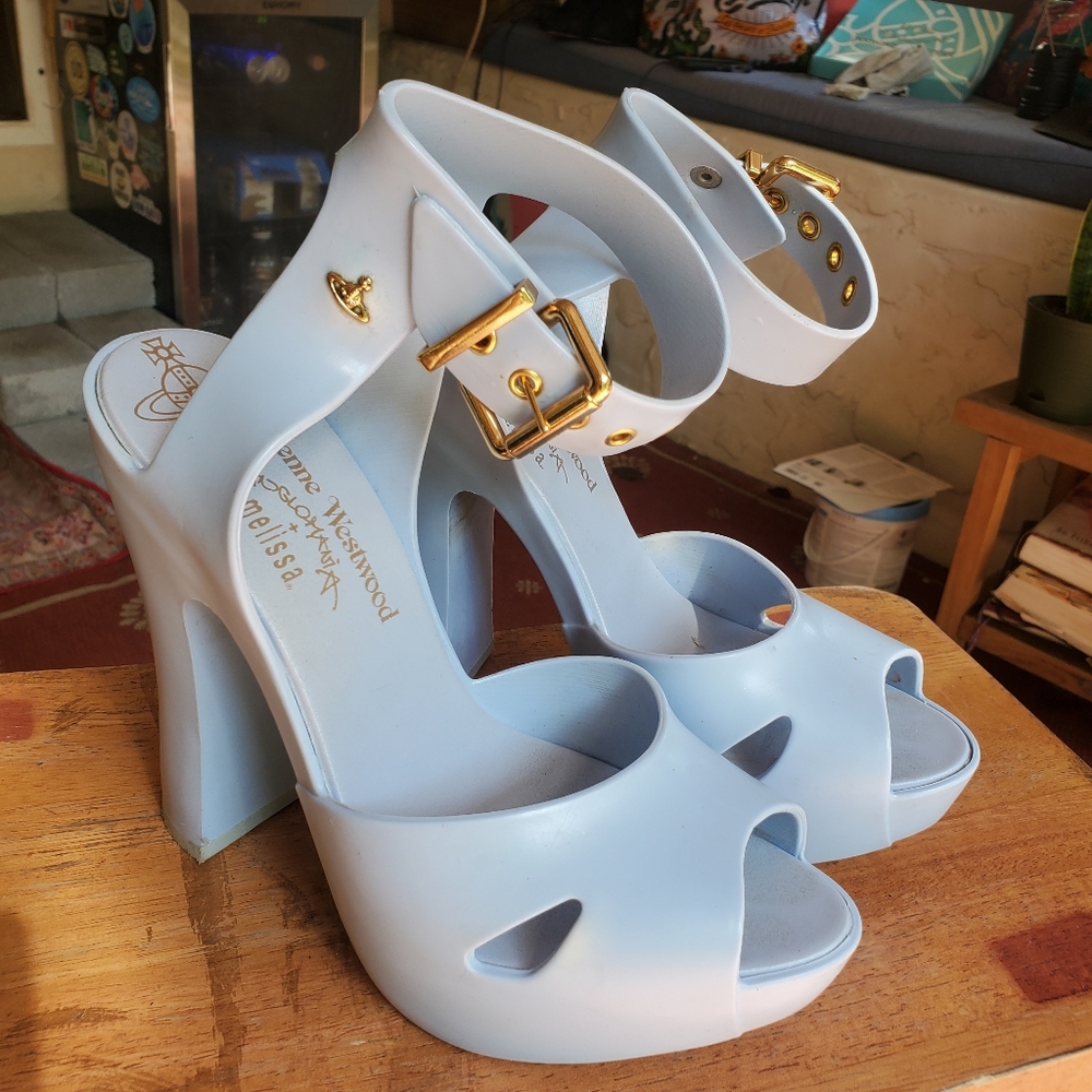 Vivienne Westwood Anglomania Melissa Slave Sandal Light Blue